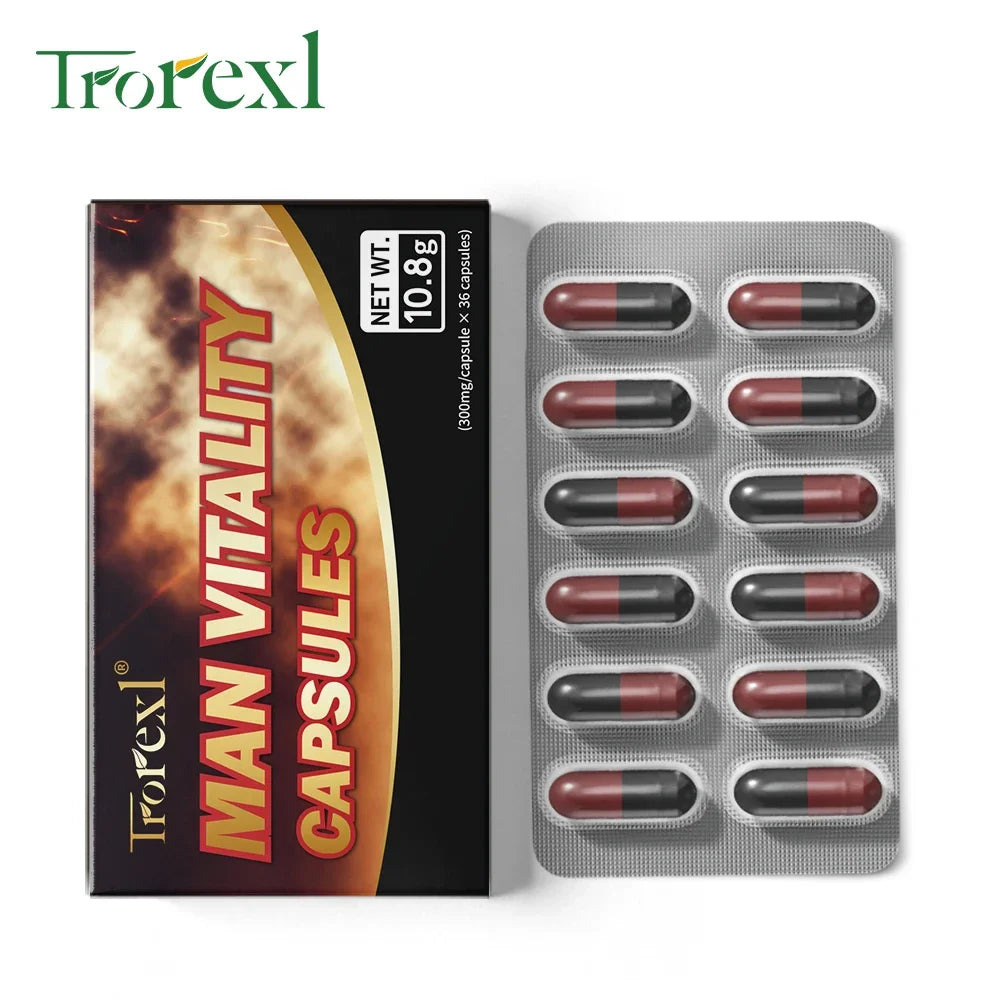 Testosterone Booster for Men, Male Enlargement Pill, Enhance Energy & Endurance, Muscle Growth Supplement