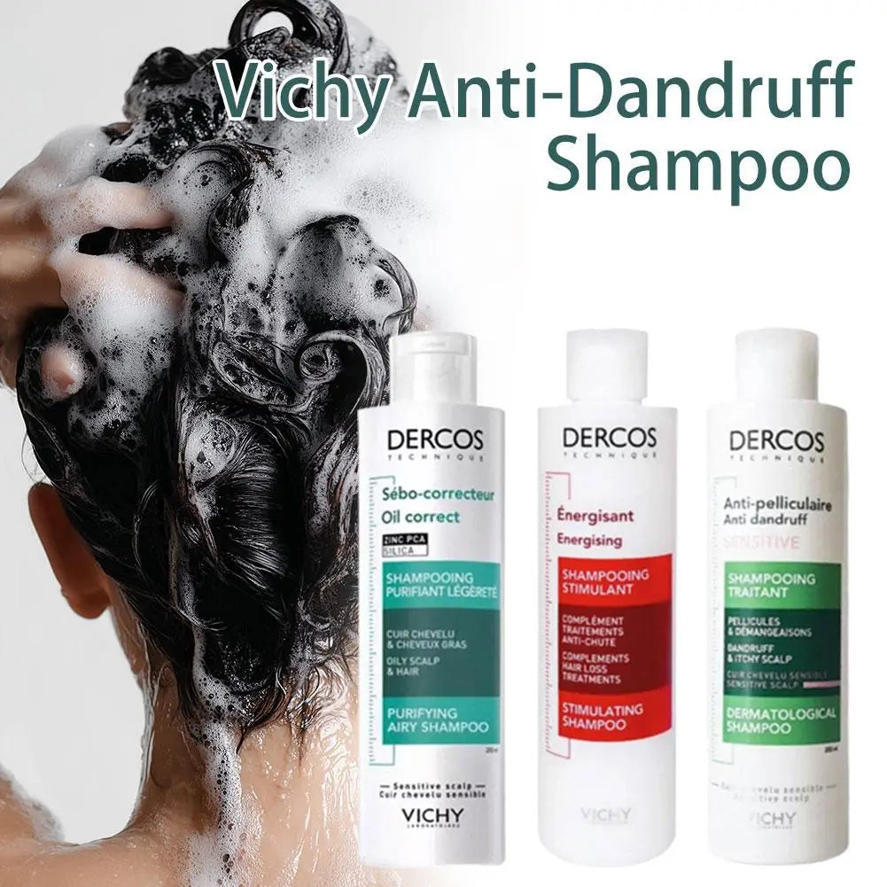 DERCOS Fluffy Shampoo Deep Cleansing Anti Dandruff Anti Itch Oil Control Soothing Nourishing Damaged Scalp Hair Repair Shampoo