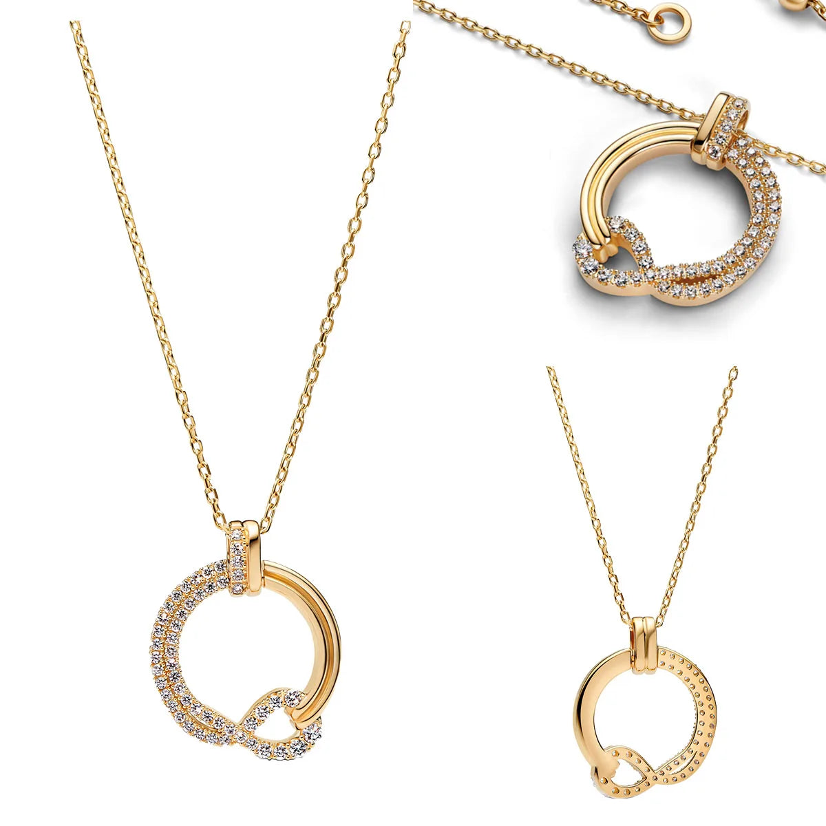 925 Silver Heart Key Pendant Necklace & Floral Gem Ring Set Elegant Couple Jewelry Gift