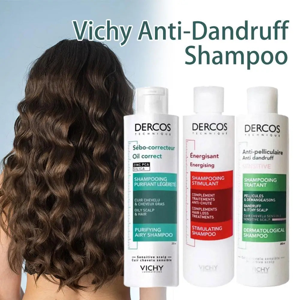 DERCOS Fluffy Shampoo Deep Cleansing Anti Dandruff Anti Itch Oil Control Soothing Nourishing Damaged Scalp Hair Repair Shampoo