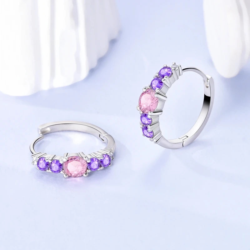 New 925 Sterling Silver Sparkling Zircon Four-Leaf clover Women Earrings Brilliant Wedding Engagement Star Earrings Jewelry Gift