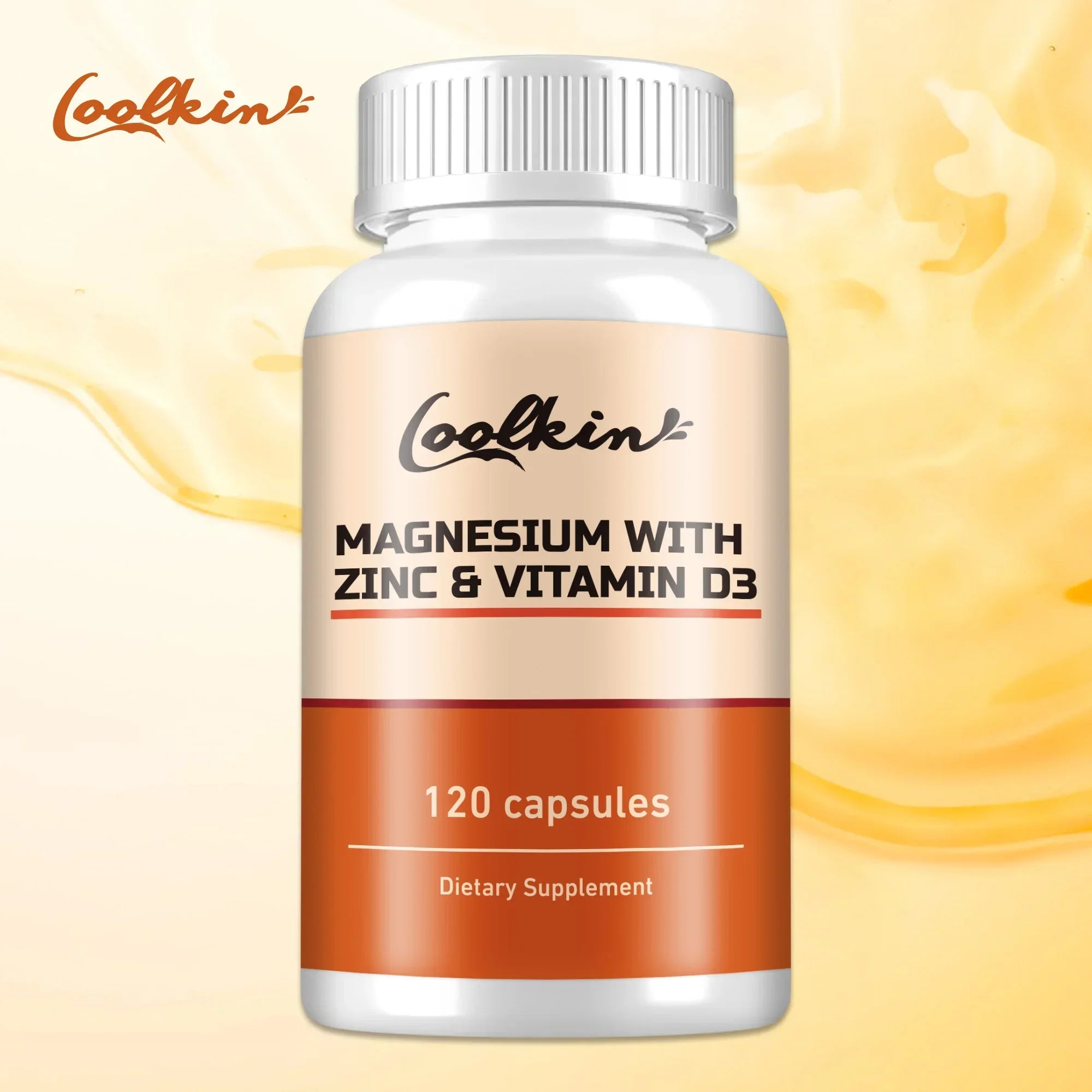 Magnesium with Zinc & Vitamin D3 - Aids Sleep, Bone, Heart & Immune Support, Improves Bone and Muscle Strength - 120 Capsules