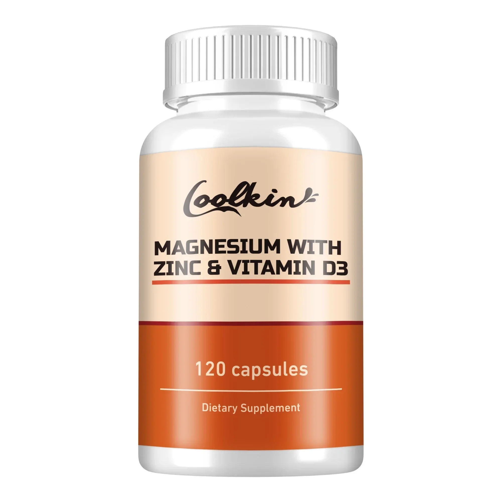 Magnesium with Zinc & Vitamin D3 - Aids Sleep, Bone, Heart & Immune Support, Improves Bone and Muscle Strength - 120 Capsules